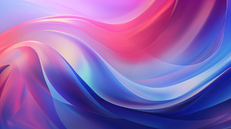 abstract gradient iridescent shapeの素材