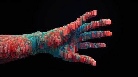 design voxel human handの素材