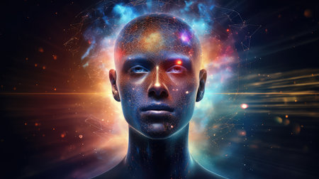 technology digital human headの素材