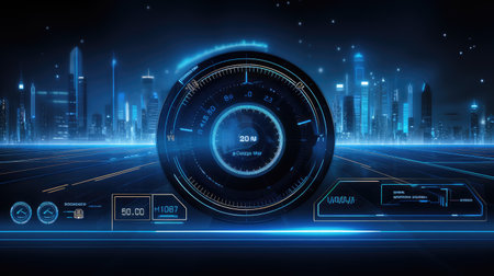 app route dashboard futuristicの素材