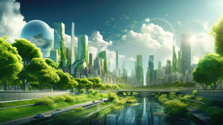 online smart digital cityの素材