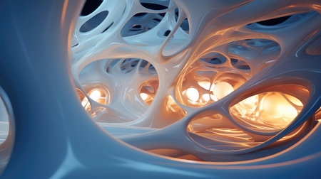 background futuristic organic structureの素材