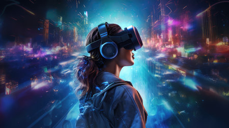 blue 8k virtual realityの素材