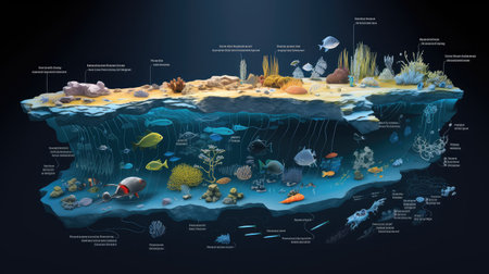 cartography ocean floor mappedの素材
