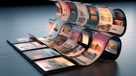 screen foldable electronics designの素材