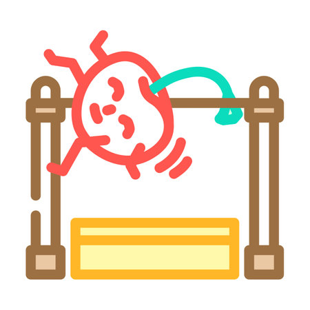 cherry fruit fitness character color icon vector illustrationのイラスト素材