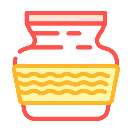 kalash water pot hinduism color icon vector illustrationのイラスト素材