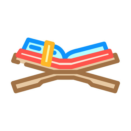 quran islam muslim color icon vector illustrationのイラスト素材