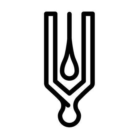 tilak mark line icon vector illustrationのイラスト素材