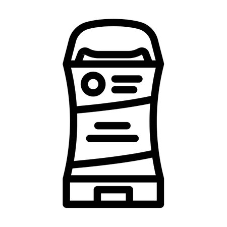 deodorant hygiene line icon vector illustrationのイラスト素材