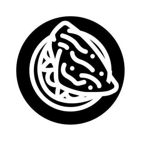 omelette egg glyph icon vector illustrationのイラスト素材