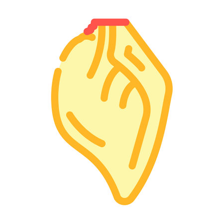 ear pig animal color icon vector illustrationのイラスト素材