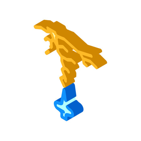 lightning electricity isometric icon vector illustrationのイラスト素材