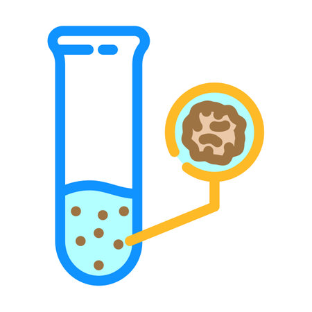 contaminant detection hydrogeologist color icon vector illustrationのイラスト素材