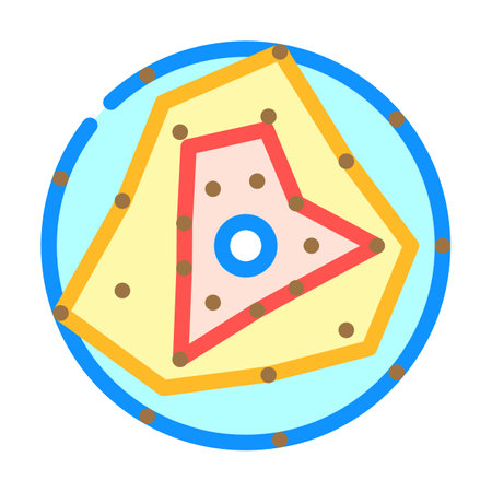 radar risk color icon vector illustrationのイラスト素材