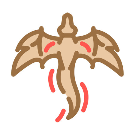 dragon tattoo art vintage color icon vector illustrationのイラスト素材