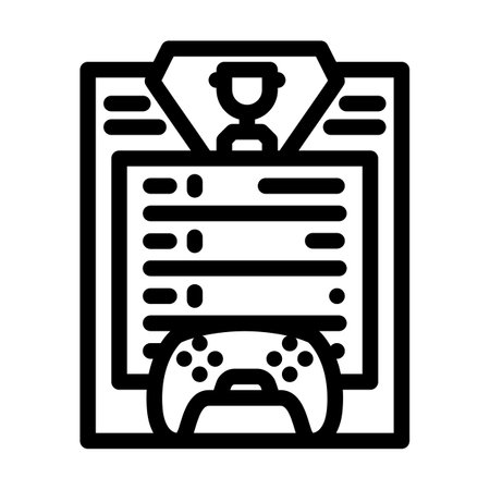 scoreboard game line icon vector illustrationのイラスト素材