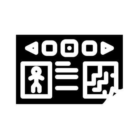 prototyping game development glyph icon vector illustrationのイラスト素材