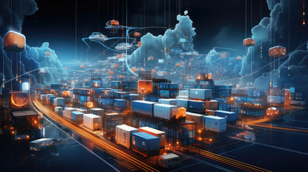 transportation logistics artificial intelligenceの素材