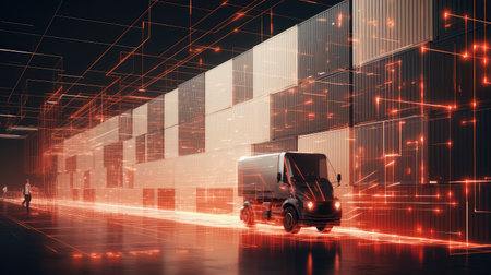 ai logistics artificial intelligenceの素材