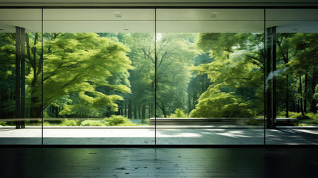 room empty inside nature backgroundの素材