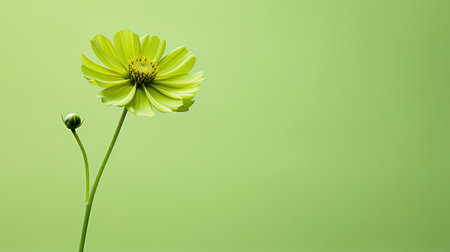 beautiful green flower background minimalistの素材