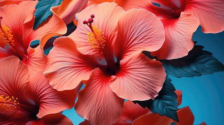 floral botanical flower background closeの素材