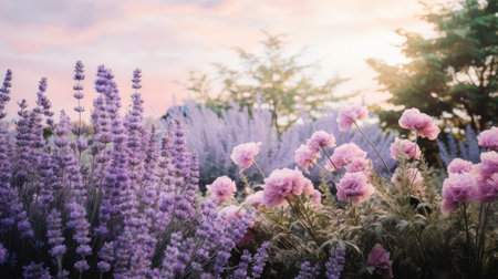 natural garden flower background tranquilの素材