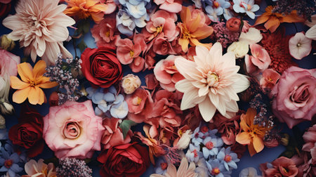 color design flower background closeの素材