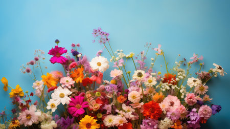 floral colorful flower background minimalistの素材