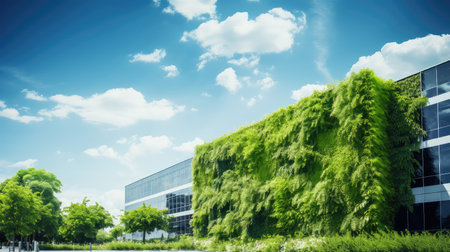 modern business building nature backgroundの素材