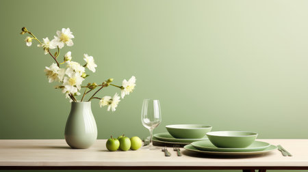 design white soft green backgroundの素材