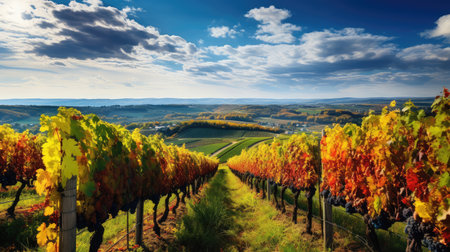agriculture autumn scenery day landscapeの素材
