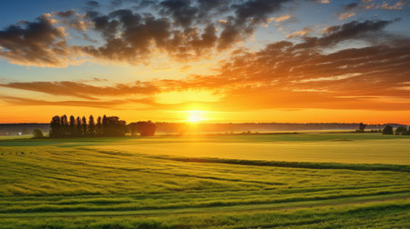 summer field view north landscapeの素材