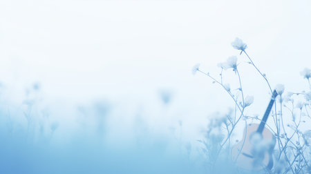 color blurry blue outdoor backgroundの素材