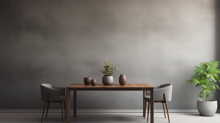 serene interior grey gradient backgroundの素材