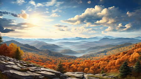 scenery fall rock panorama landscapeの素材
