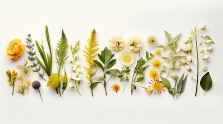 summer design spring flatlay top viewの素材