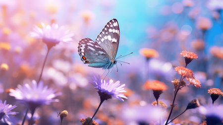 nature blooming flower background closeの素材