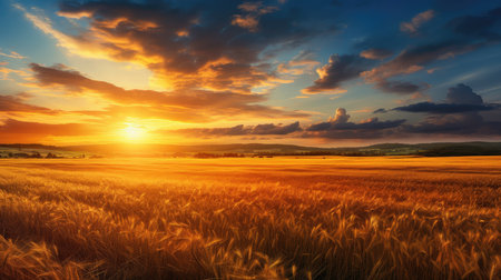 background nature sky summer landscapeの素材