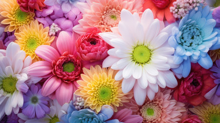 decoration colorful flower background simpleの素材