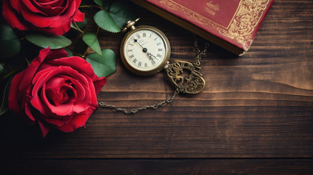 antique table flat vintage top viewの素材