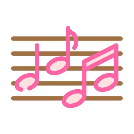 notes search magnifying glass color icon vector illustrationのイラスト素材