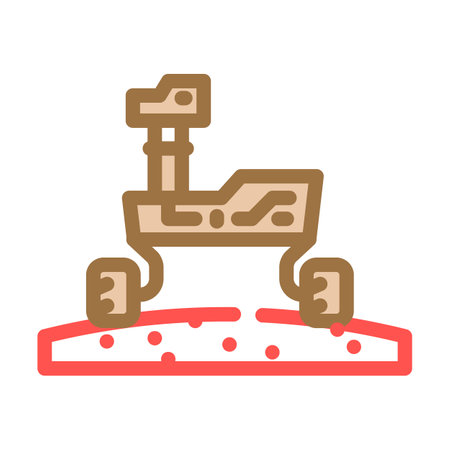 planet exploration space exploration color icon vector illustrationのイラスト素材