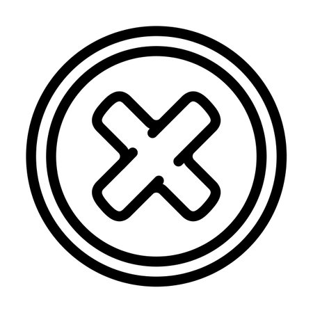 close button line icon vector illustrationのイラスト素材