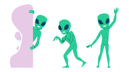 space alien vectorのイラスト素材