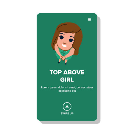 woman top above girl vectorのイラスト素材