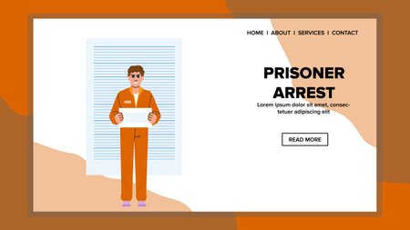 jail prisoner arrest vectorのイラスト素材