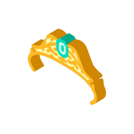 tiara jewelry isometric icon vector illustrationのイラスト素材