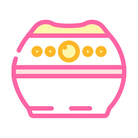 wax warmer hair salon color icon vector illustrationのイラスト素材